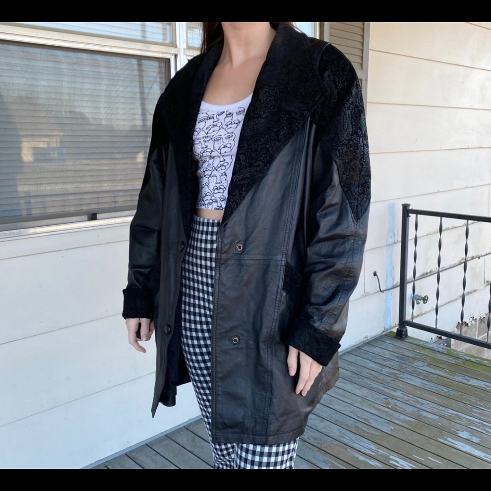 Vintage Wilson’s leather and suede coat